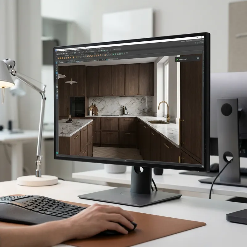 3D Cabinet Design & Rendering