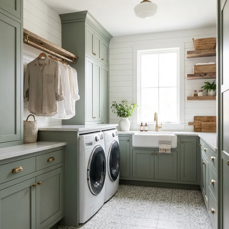 Organized Laundry Room