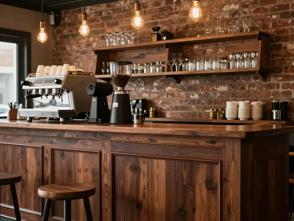 Custom bar back millwork and restaurant cabinetry in Huntsville, AL