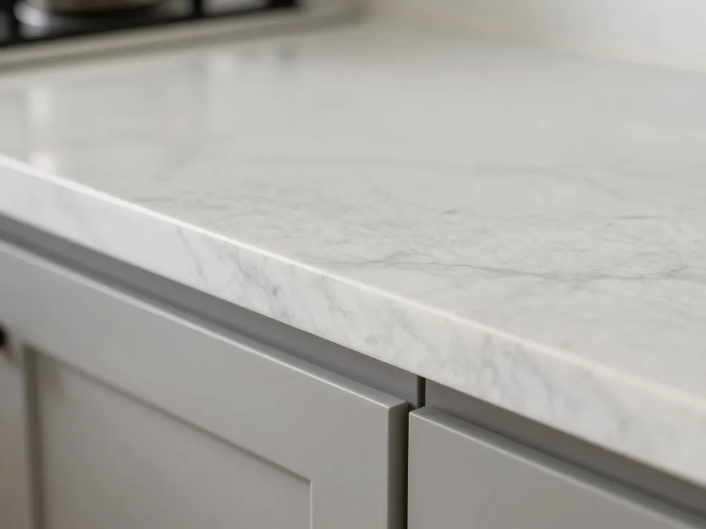Custom countertop edge profile detail and sink cutout